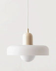 Helvano | Bauhaus Pendelleuchte aus farbigem Glas