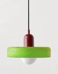 Helvano | Bauhaus Pendelleuchte aus farbigem Glas