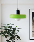 Helvano | Bauhaus Pendelleuchte aus farbigem Glas