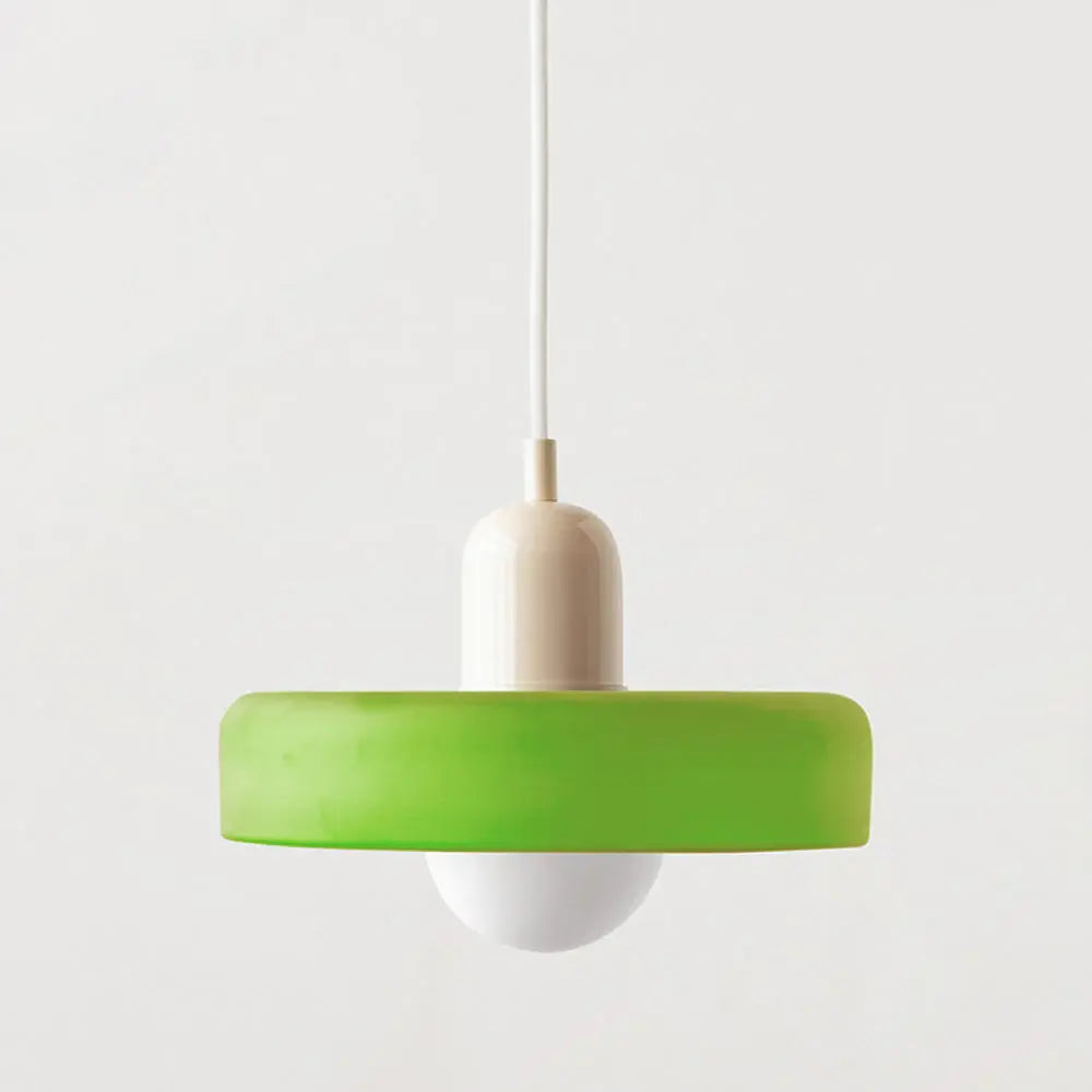 Helvano | Bauhaus Pendelleuchte aus farbigem Glas