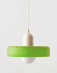Helvano | Bauhaus Pendelleuchte aus farbigem Glas