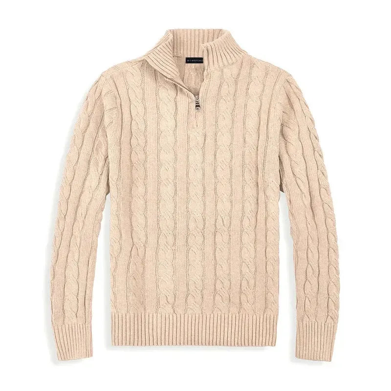 Helvano | Herren Troyer-Pullover mit Reissverschluss