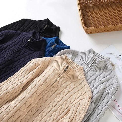 Helvano | Herren Troyer-Pullover mit Reissverschluss