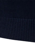 Helvano | Herren Streifen-Strickpullover mit Halbreissverschluss