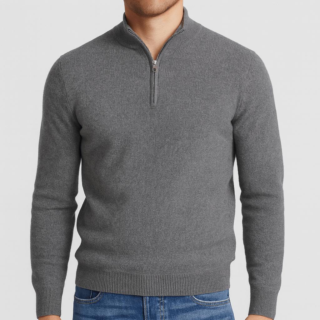 Helvano | Herren-Pullover aus Merinowolle mit V-Ausschnitt