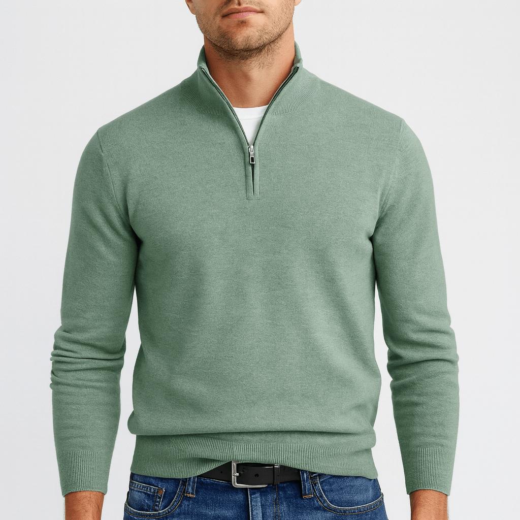 Helvano | Herren-Pullover aus Merinowolle mit V-Ausschnitt