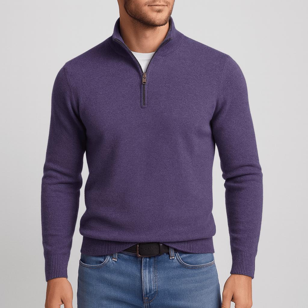 Helvano | Herren-Pullover aus Merinowolle mit V-Ausschnitt