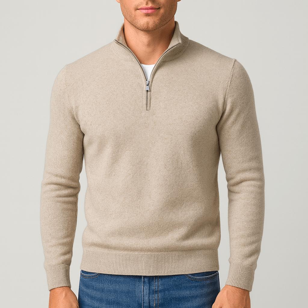 Helvano | Herren-Pullover aus Merinowolle mit V-Ausschnitt
