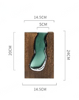 Helvano | Dekovase aus Holz und Glas