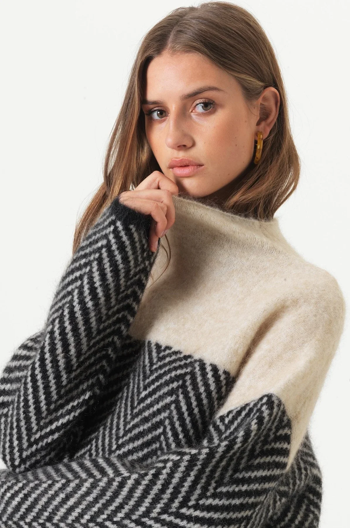 Helvano | Damen Strick-Rollkragenpullover