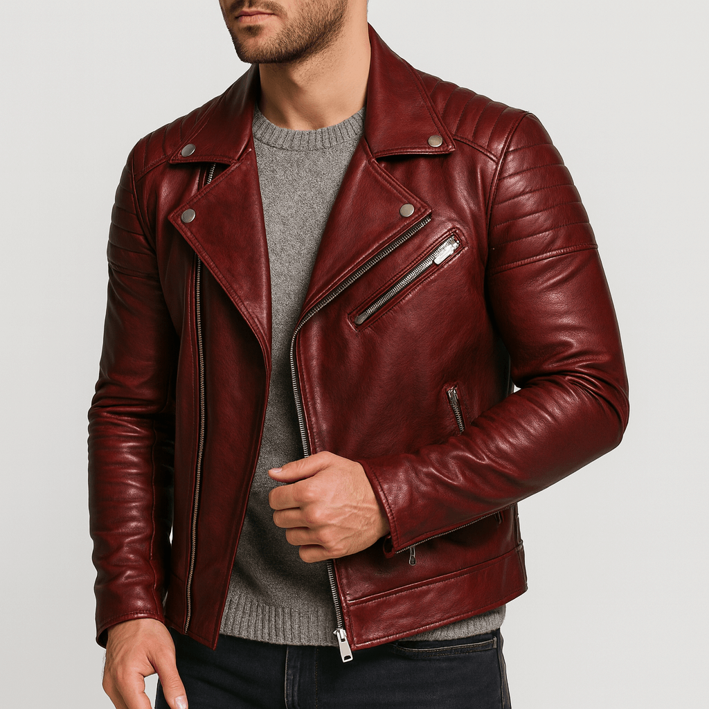 Helvano | Herren Lederjacke im Bomber-Stil