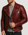 Helvano | Herren Lederjacke im Bomber-Stil