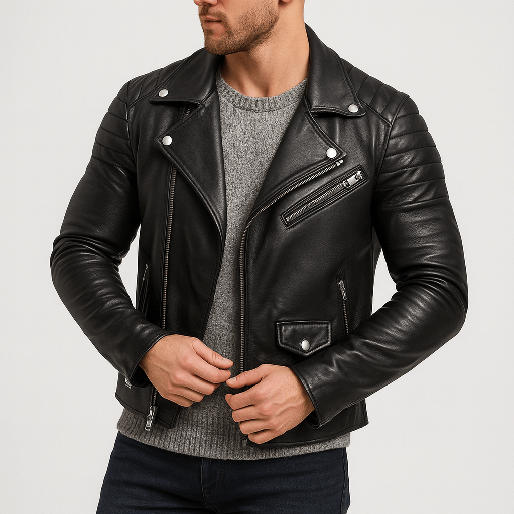 Helvano | Herren Lederjacke im Bomber-Stil