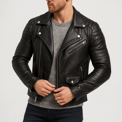 Helvano | Herren Lederjacke im Bomber-Stil