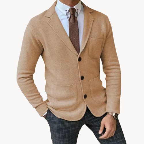 Helvano | Strukturierte Strickjacke für Herren