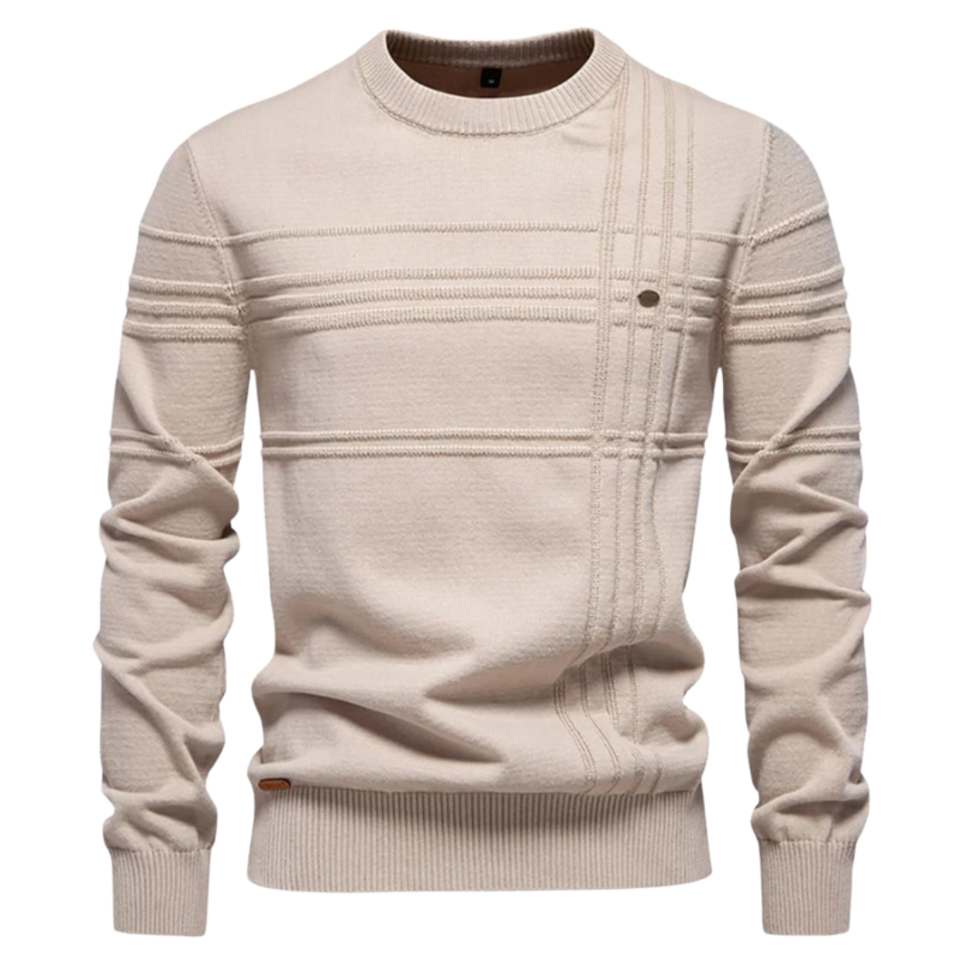 Helvano | Kariertes Strickpullover für Herren