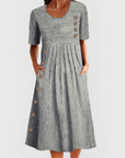 Helvano | Gestreiftes Midikleid für Damen