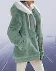 Helvano | Lässige Fleece-Kapuzenjacke für Damen
