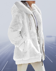 Helvano | Lässige Fleece-Kapuzenjacke für Damen