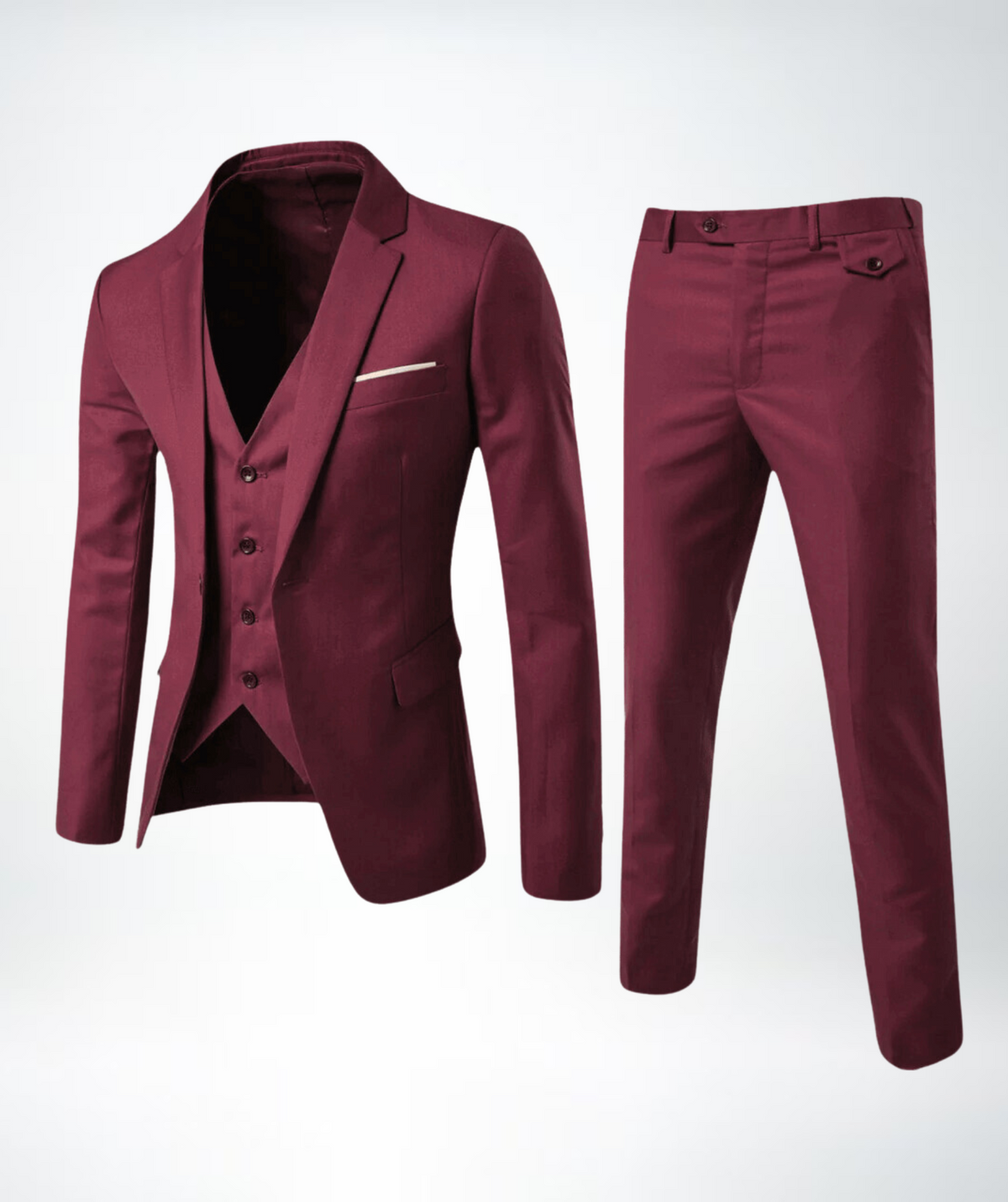 Helvano | Slim-Fit Business-Anzug für Herren 2-teilig