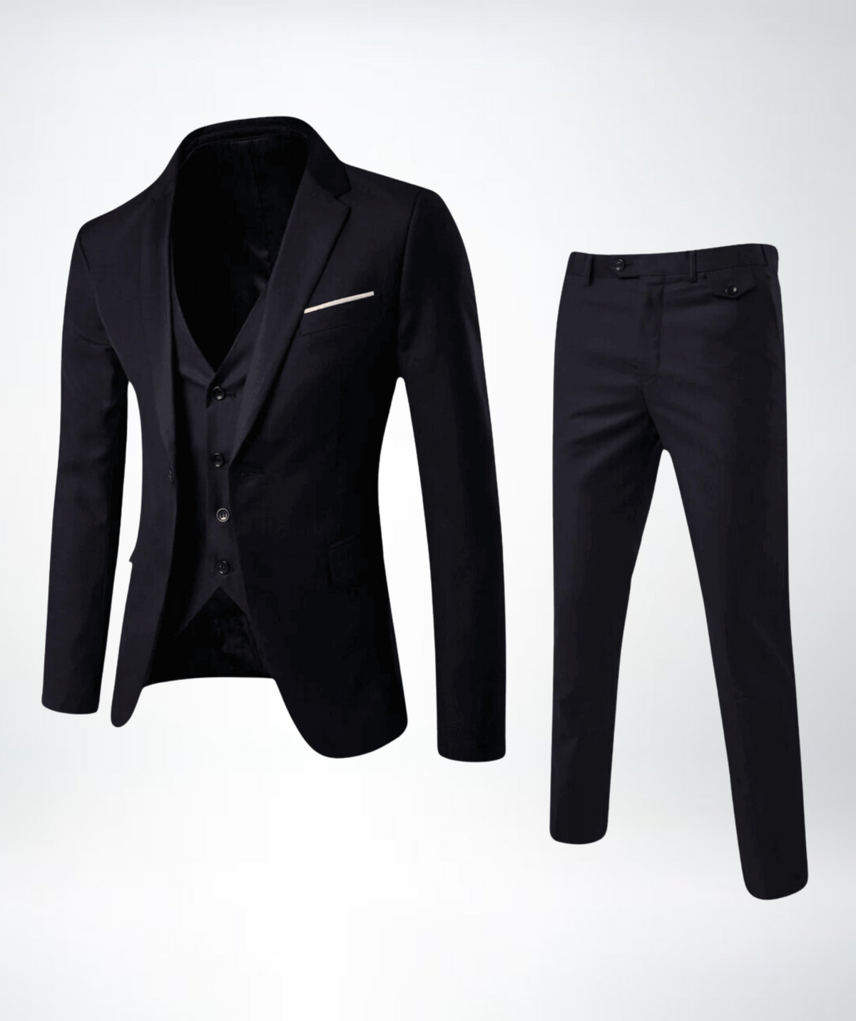 Helvano | Slim-Fit Business-Anzug für Herren 2-teilig