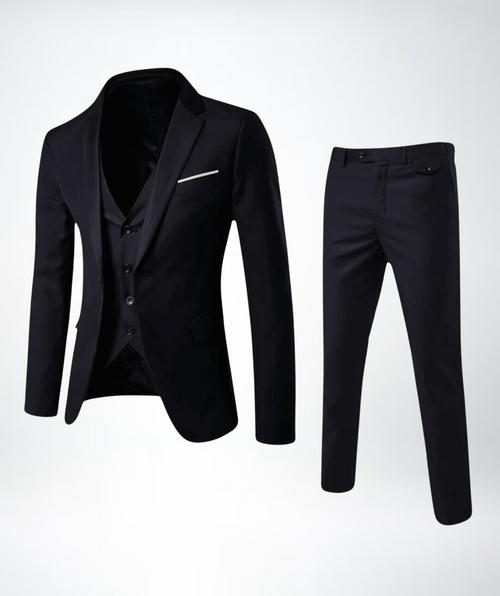 Helvano | Slim-Fit Business-Anzug für Herren 2-teilig