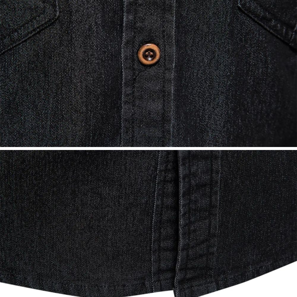 Helvano | Slim-Fit Jeanshemd für Herren