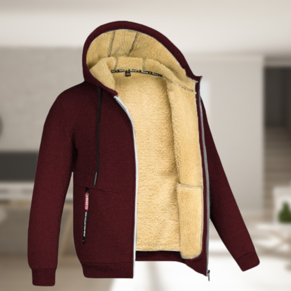 Helvano | Herren Winterjacke mit Kapuze und Fleece