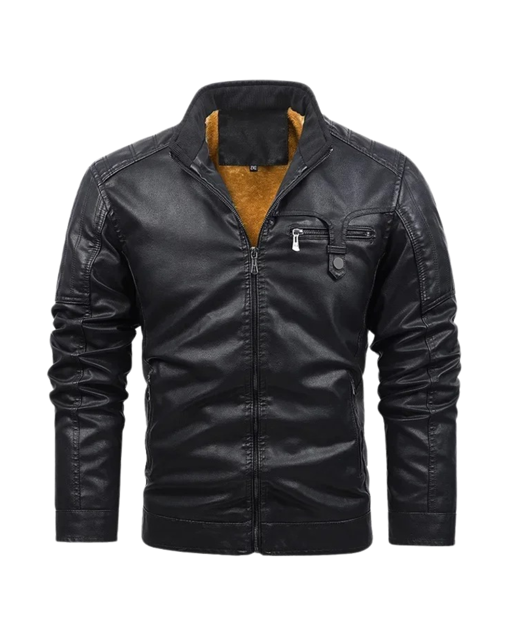 Helvano | Retro Lederjacke mit Fleecefutter für Herren