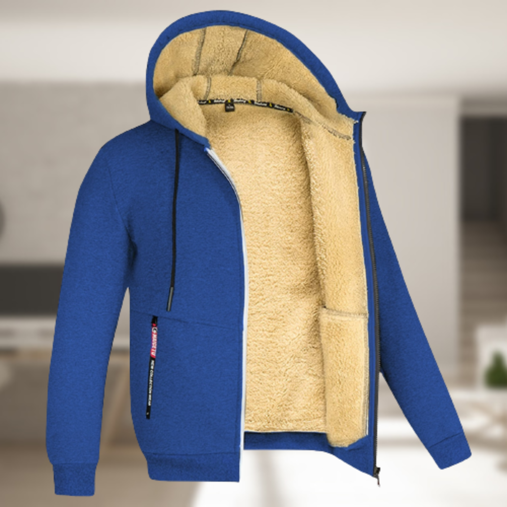 Helvano | Herren Winterjacke mit Kapuze und Fleece