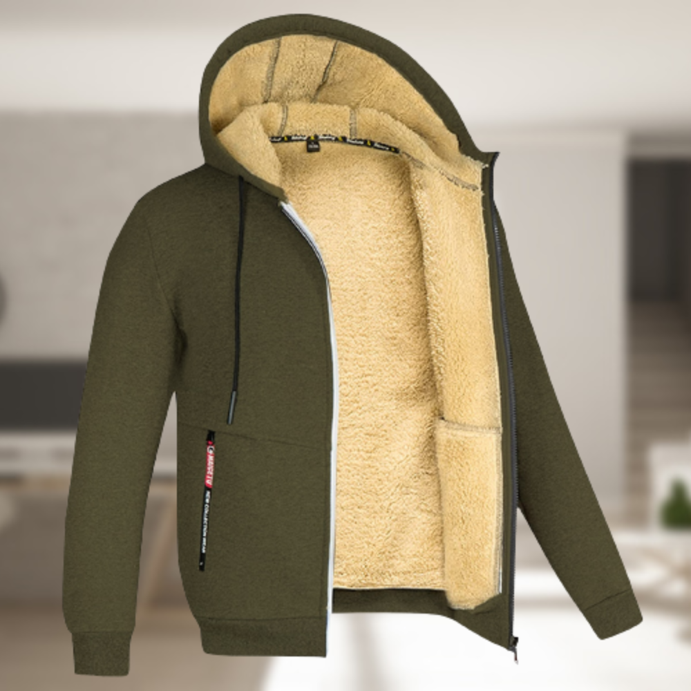 Helvano | Herren Winterjacke mit Kapuze und Fleece