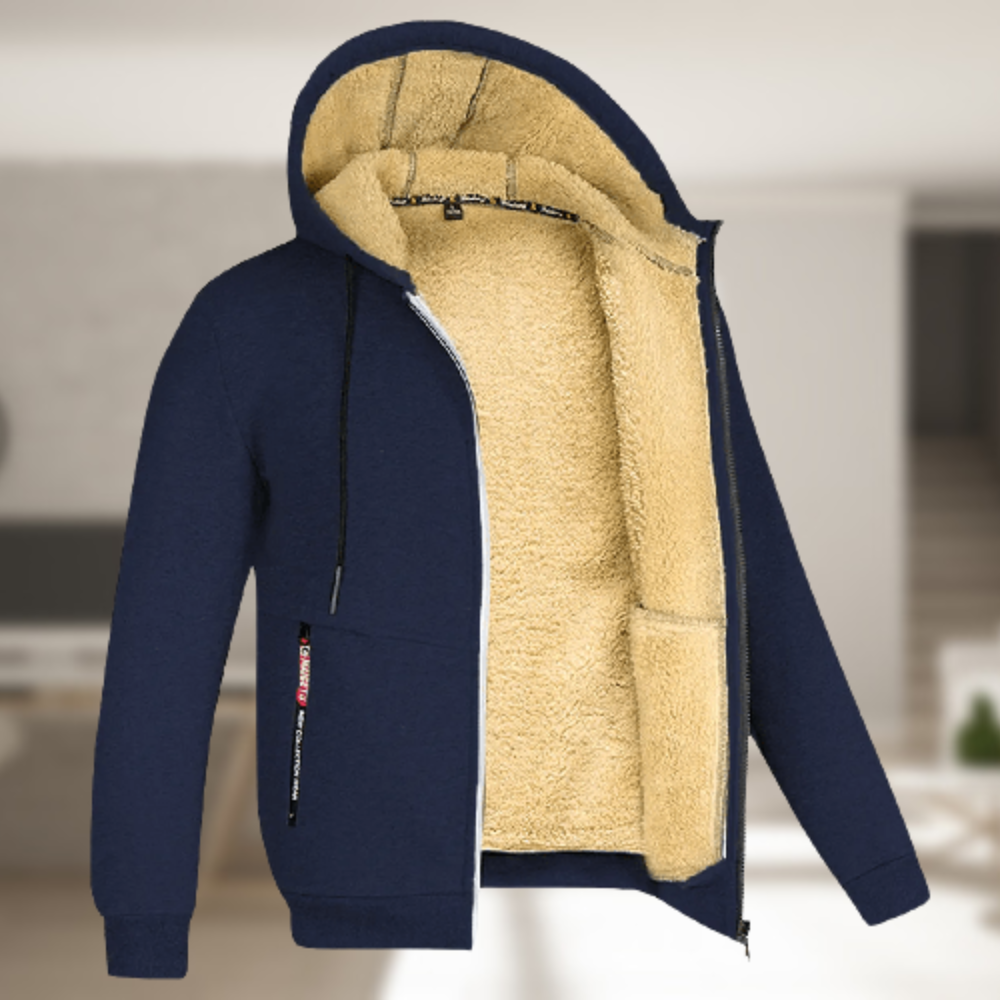 Helvano | Herren Winterjacke mit Kapuze und Fleece