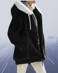 Helvano | Lässige Fleece-Kapuzenjacke für Damen