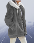 Helvano | Lässige Fleece-Kapuzenjacke für Damen