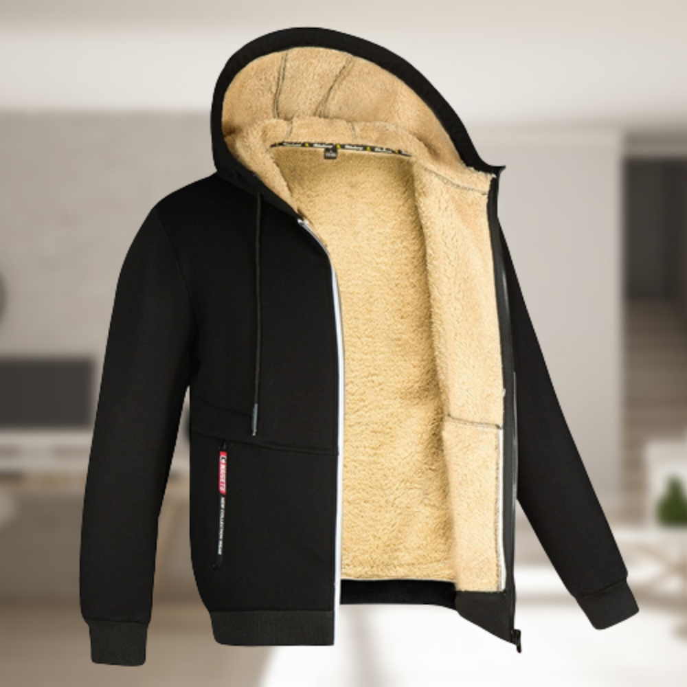 Helvano | Herren Winterjacke mit Kapuze und Fleece
