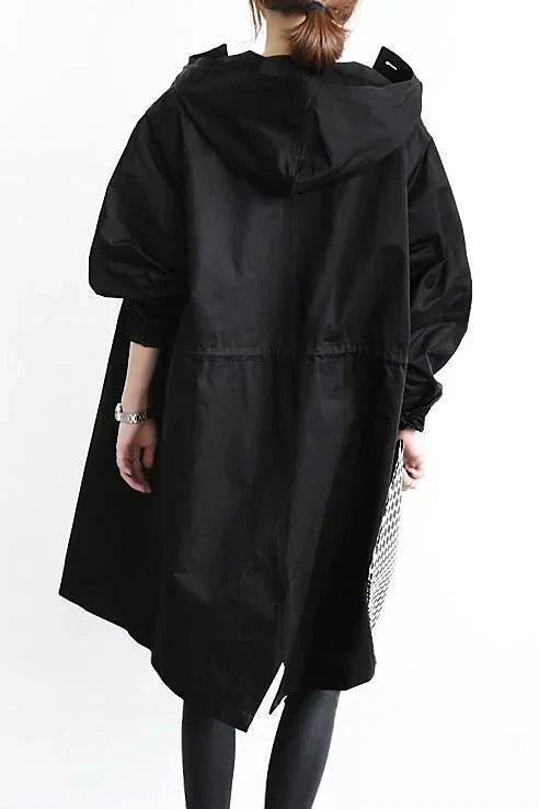 Helvano | Trenchcoat mit Kapuze für Damen