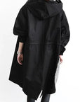 Helvano | Trenchcoat mit Kapuze für Damen