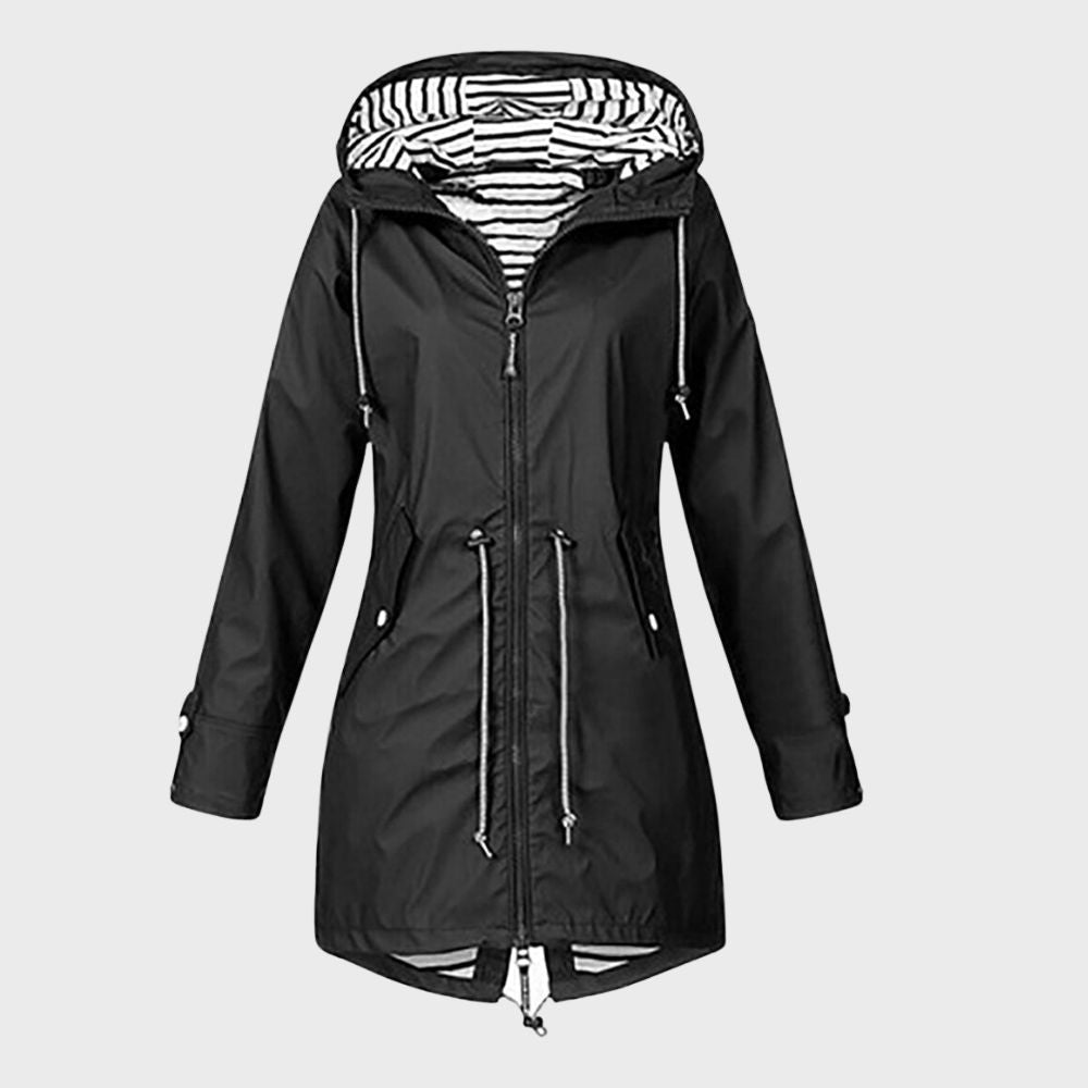 Helvano | Lange Regenjacke für Damen