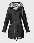 Helvano | Lange Regenjacke für Damen