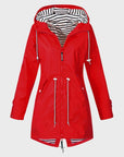 Helvano | Lange Regenjacke für Damen