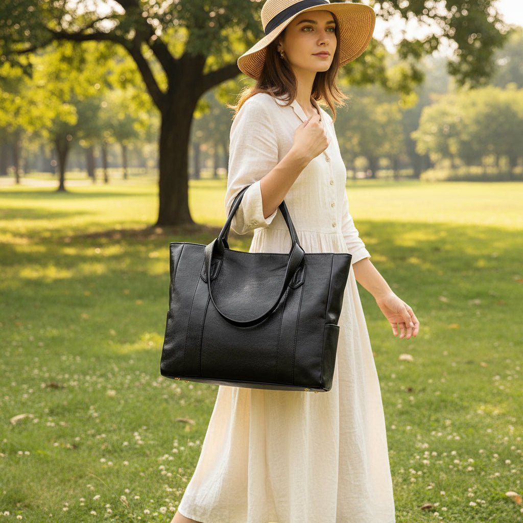 Helvano | Elegante Leder-Schultertasche im Retro-Look