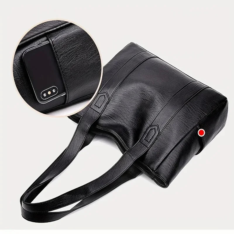 Helvano | Elegante Leder-Schultertasche im Retro-Look