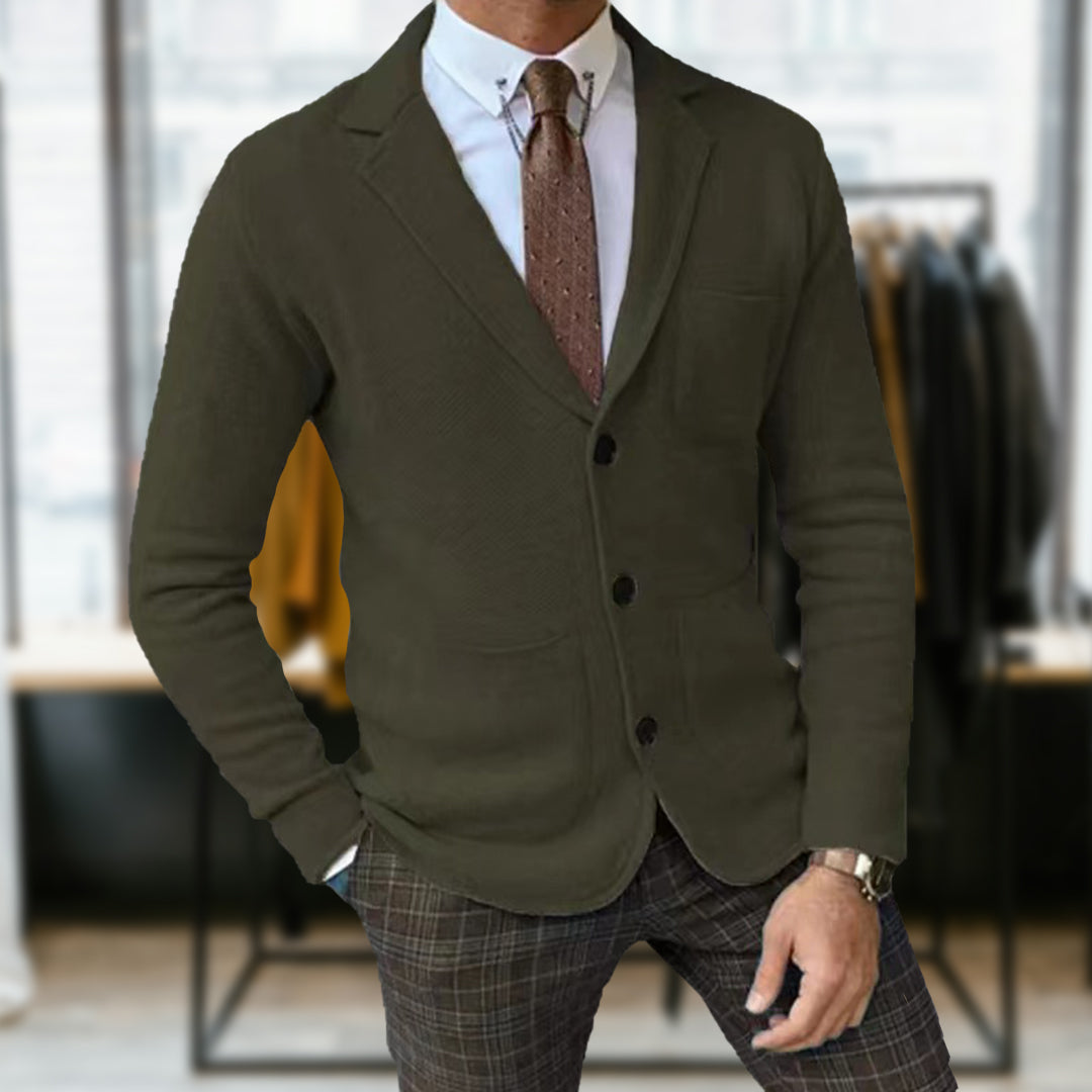 Helvano | Strukturierte Strickjacke für Herren