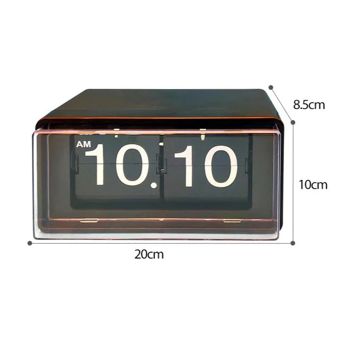 Helvano | Flip Clock im Retro-Stil mit automatischer Anzeige