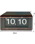 Helvano | Flip Clock im Retro-Stil mit automatischer Anzeige