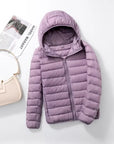 Helvano | Ultraleichter Daunenmantel mit Kapuze für Damen