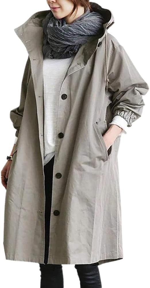 Helvano | Langer Trenchcoat für Damen