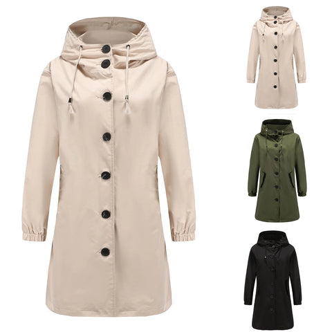 Helvano | Langer Trenchcoat für Damen