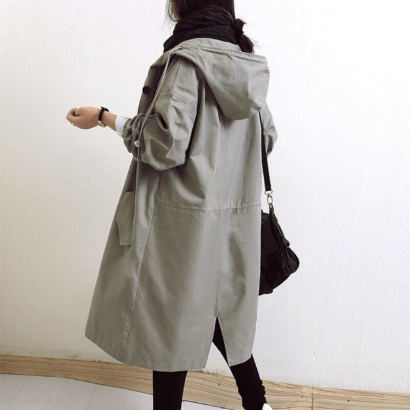 Helvano | Langer Trenchcoat für Damen
