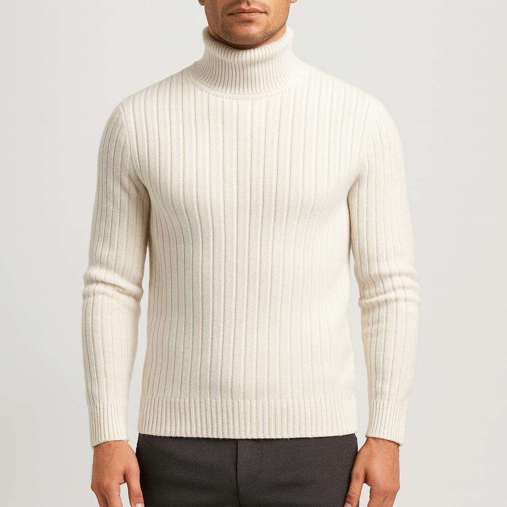 Helvano | Schmaler Merinowoll-Rollkragenpullover für Herren